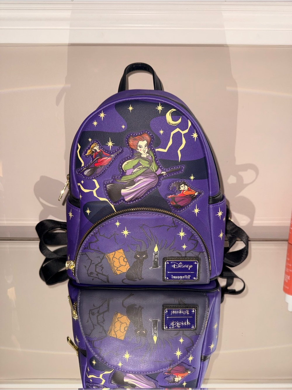 Loungefly Purple Hocus Pocus Mini Backpack with Black Accents